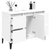 VidaXL White Sink Cabinet 80x33x60 Cm Engineered Wood 821276