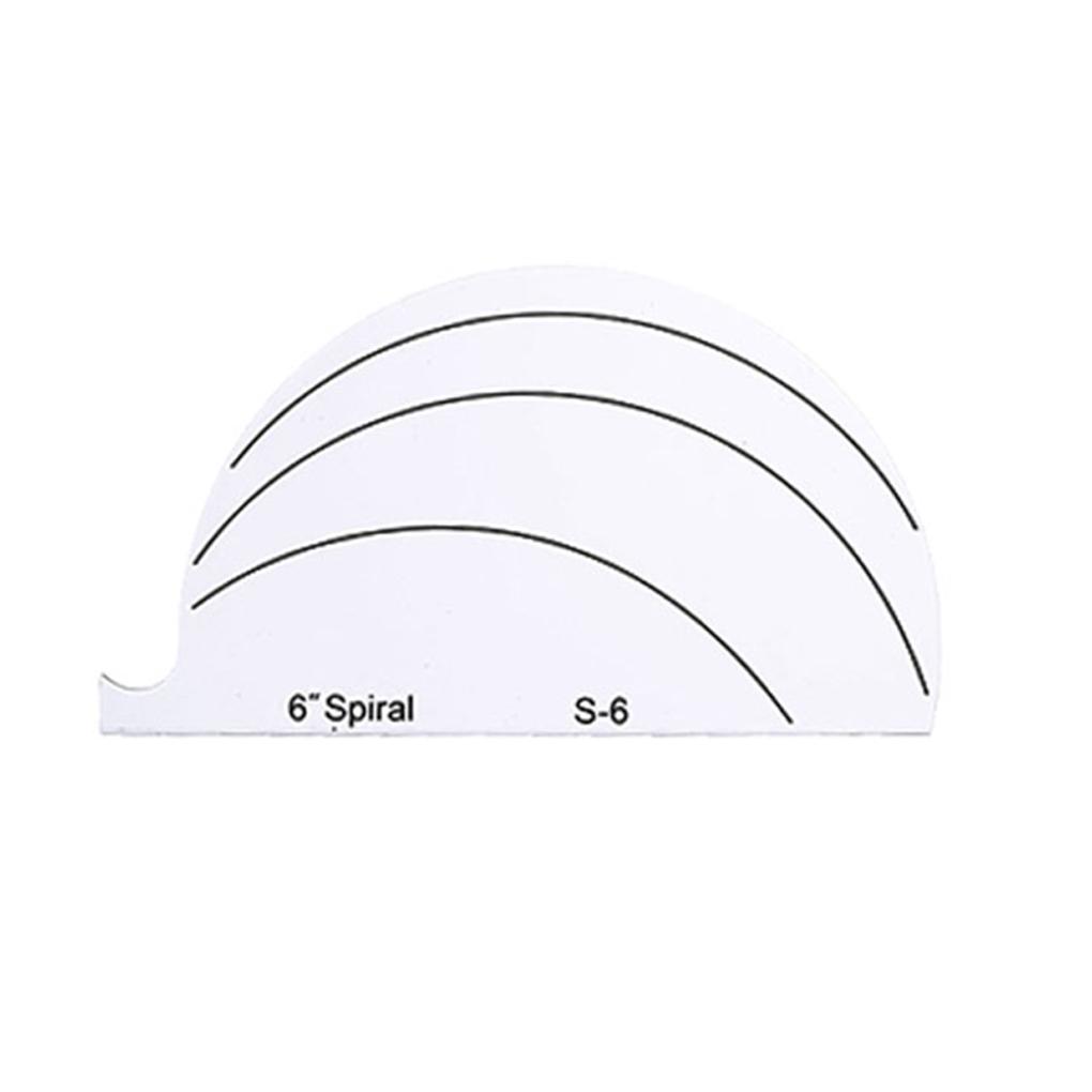 Pack of 6 DIY Creative Quilting Templates Transparent Convenient Exquisite Ergonomic Grip Sewing Accessories Quilting Supplies