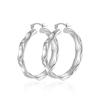 14K Gold-Plated Brass Gradient Hoop Earrings - Simple Luxury Fashion Design