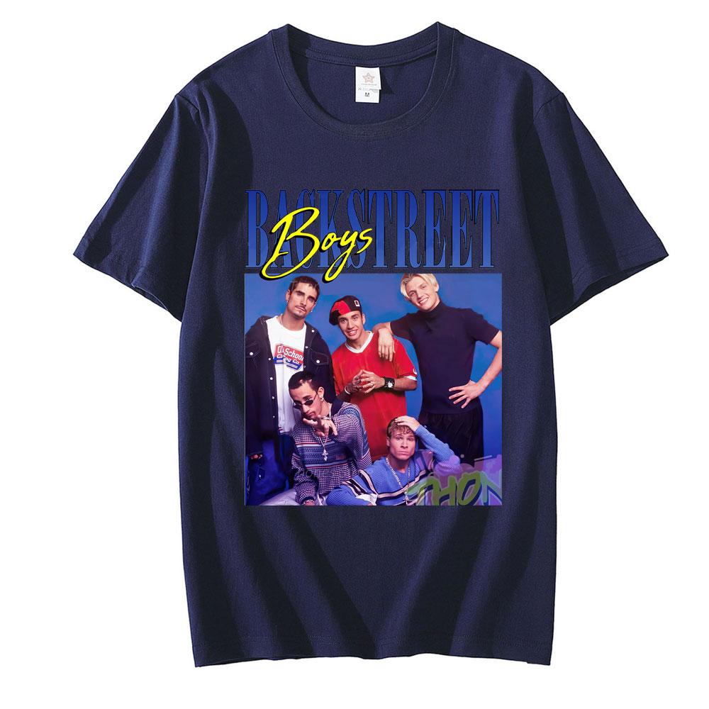 T-Shirts Oversized Streetwear Vintage Klassisch 90er Backstreet Boys Rockband Grafik T-Shirt Punk T-Shirt