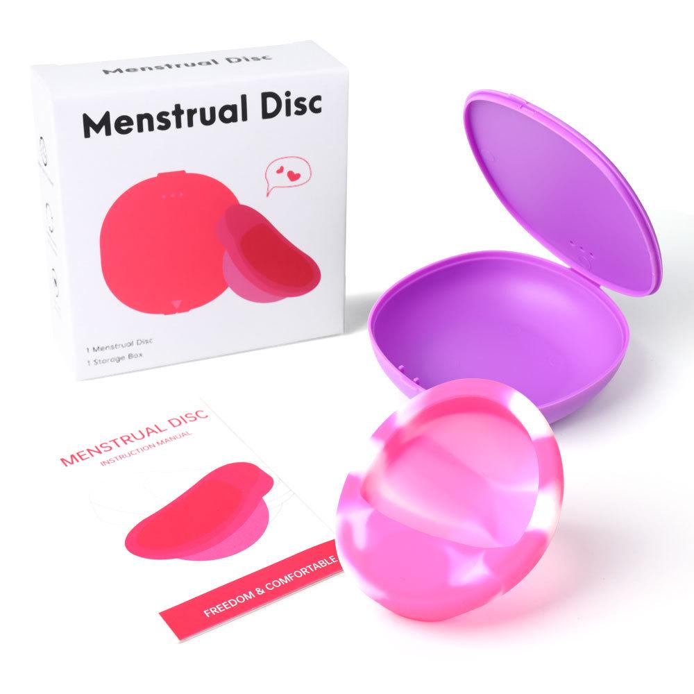 Silicone Menstrual Disc & Cup: Built-In Design for Female Comfort During Periods