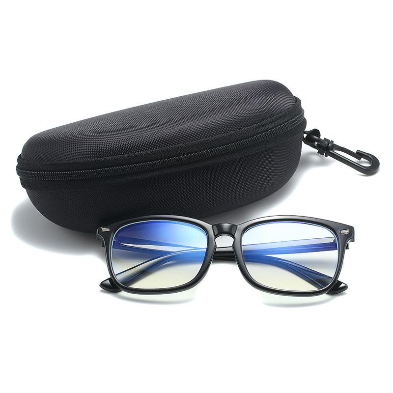 1PC Hard Zipper Carabiner Sunglasses Case Portable Travel Eyewear Protector Box Glasses Storage Accessories