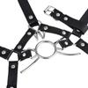 VaHppy Masken Knebel Harness Nasenhaken SM BDSM Bondage Cat Whisker Style Paar Sexspiele Spielzeug Cosplay Edelstahl + PU Erzwungenes Sabbern und Oralsex