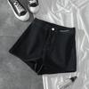 Tight-fitting Stretch High-waisted Denim Shorts for A Small Group of Skinny Spice Girls