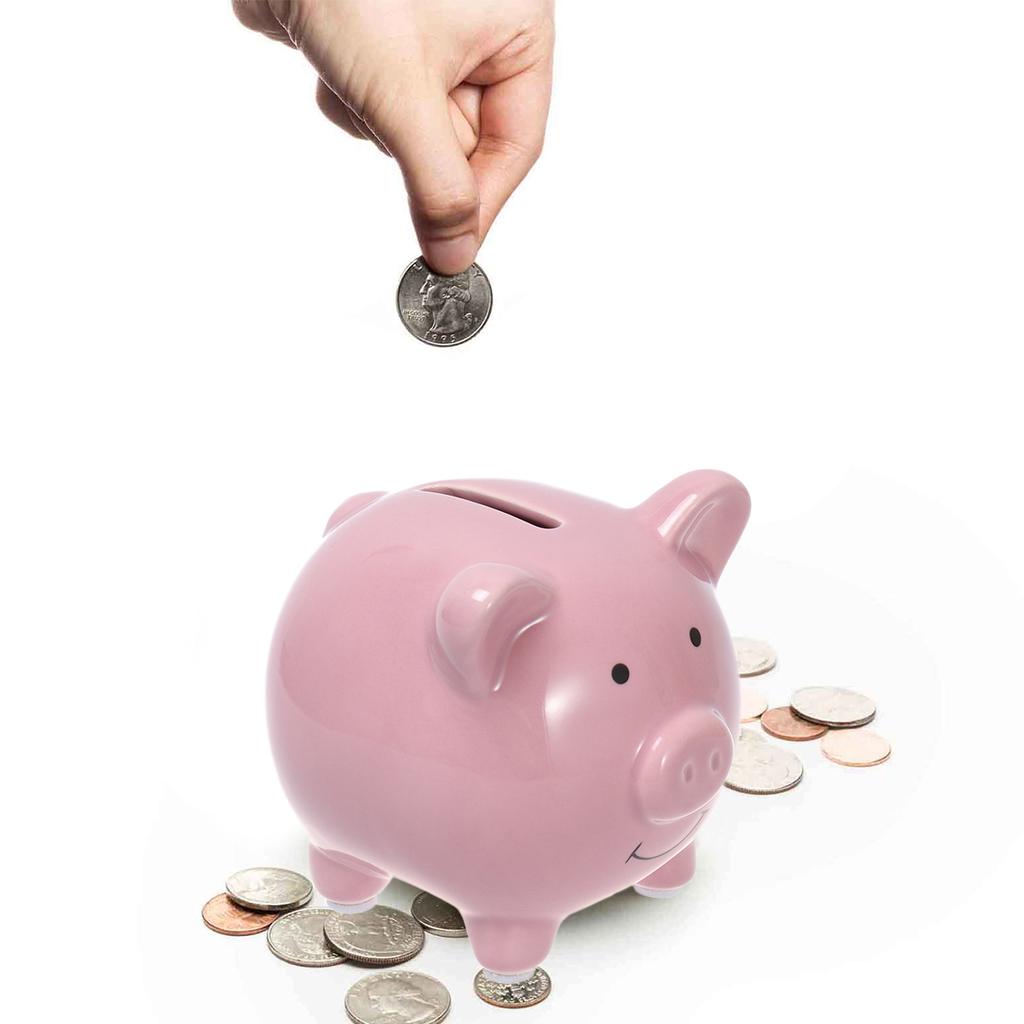 Ceramic Piggy Bank Cute Pig Money Bank Coin Bank Girls Boys Decorative Coin Bank Money Saver Gift