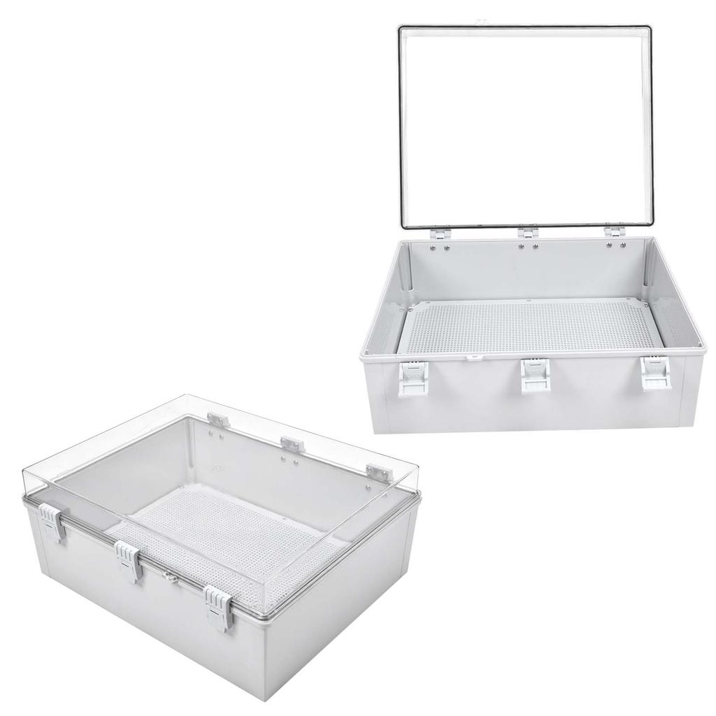 Junction Box Plastic Transparent Buckle Waterproof Dustproof Enclosure Electrical Accessories