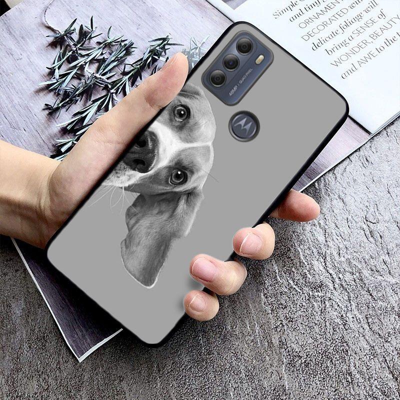 Beagle Dog Phone Case for Motorola Moto EDGE 20pro EDGE 20lite E6 E7 Cover G STYLUS GPLAY GPOWER G 5G PLUS G30 G100 Funda Coque