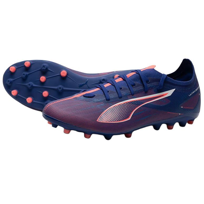 Puma Ultra 5 Series Match Comfortable Versatile MG (Rubber Short Studs) Breathable Football Shoes Men Football Shoes Purple Red 107894-01