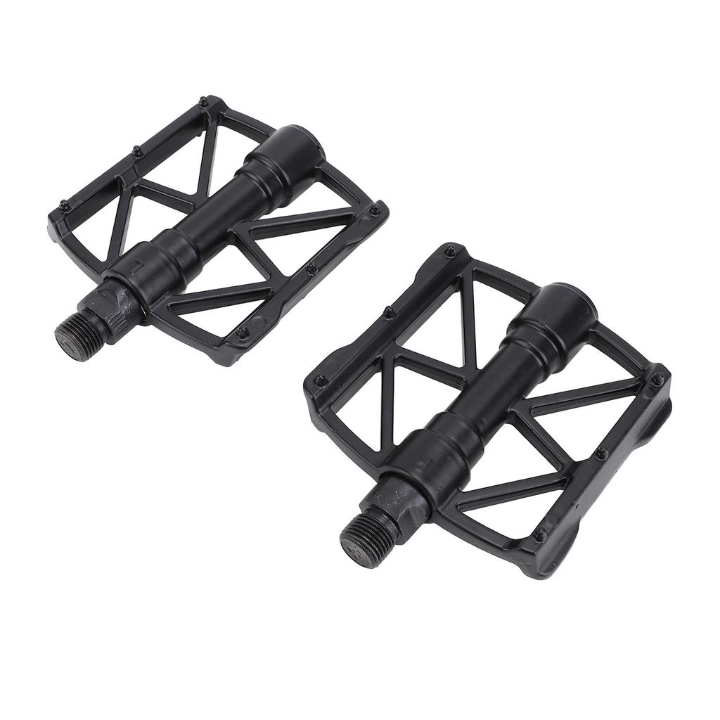 1 Pair Cycling Pedals Double Side Non Slip Pins Aluminum Alloy Hollow Foot Pedal for Mountain Road