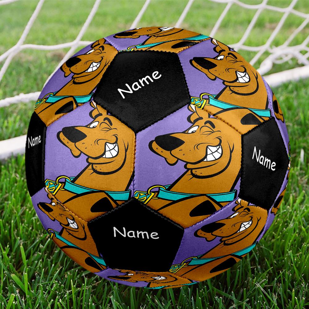 Custom Name Scooby Doo Theme Size 5 Soccer Ball, Suitable for Both Indoor and Outdoor Matches, a Gift Suitable for Everyone.