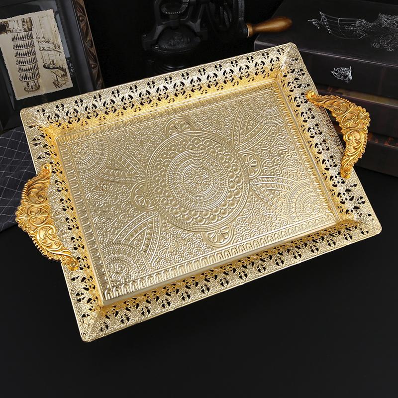 1 creative boat shaped fruit tray, creative metal lunar material snacks, chocolate, nut storage tray with lid.