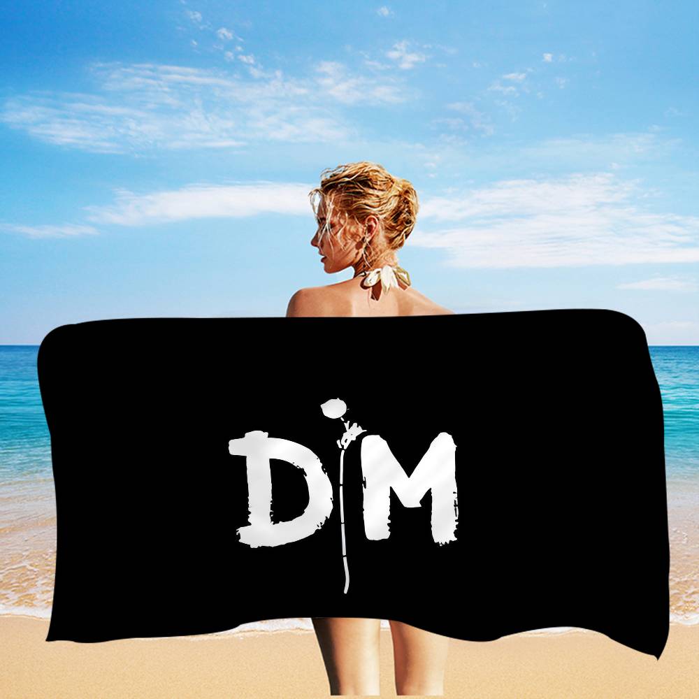 Electronic Rock D-Depeche Microfiber Printed Beach Towel Mountain Climbing Yoga Beach Swimming Running Absorbent Soft Towel