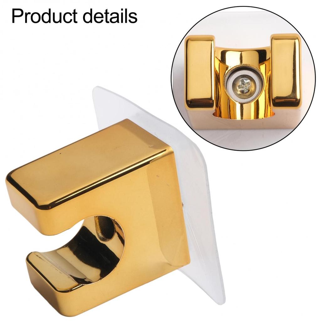 Secure Attachment Punchfree Shower Head Holder for Round and Square Heads
