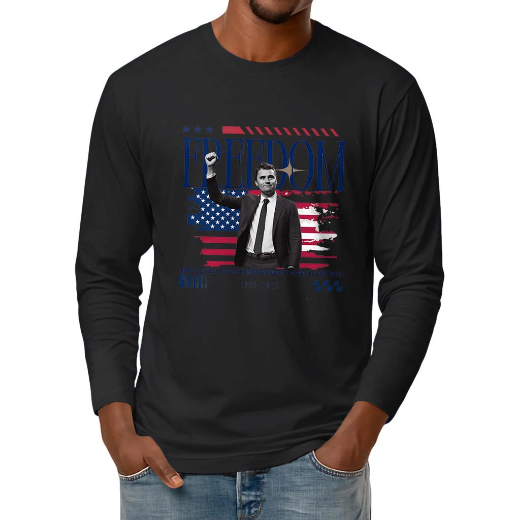 Men's Basic Round Neck Long Sleeve Bottoming Shirt Top