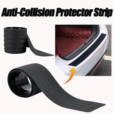 Universal Car Trunk Door Sill Plate Protector Anti-Scratch Rubber Rear Bumper Guard Anti-Collision Protector Strip Accessories