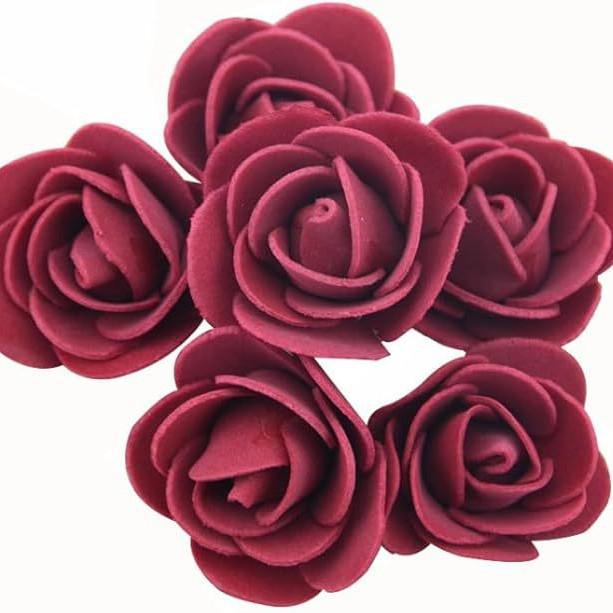 3.5cm PE Foam Rose Flower Material for Wreaths and Foam Bears, Mix Colors Available