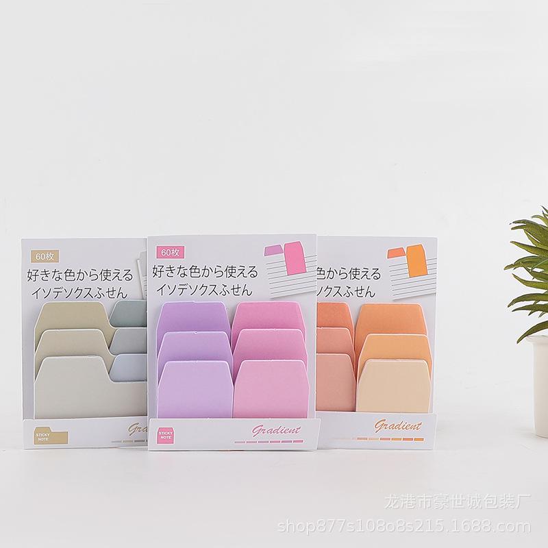 Translucent Page Markers Aesthetic Colorful Sticky Notes Gradient Index Tabs Multicolor Journaling Sticky Notes For Office Memo