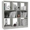 VidaXL Bibliothèque, Meuble de Rangement avec Compartiment, Armoire à Livres Salon Salle de Séjour Intérieur, Moderne, Gris 800175