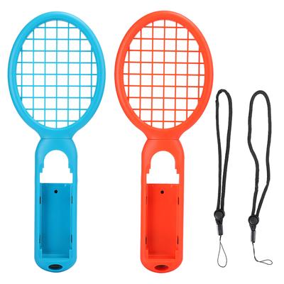 1 Coppia Manico Racchetta da Tennis Controller con Sensore di Movimento per Accessori Console di Gioco(rosso blu )