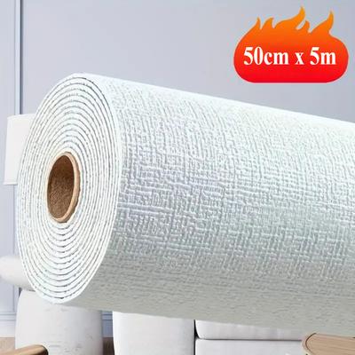 50cmx5m Leinentapete Selbstklebend Wasserdicht Abnehmbare Tapete für Schlafzimmer Wohnzimmer Wanddeko