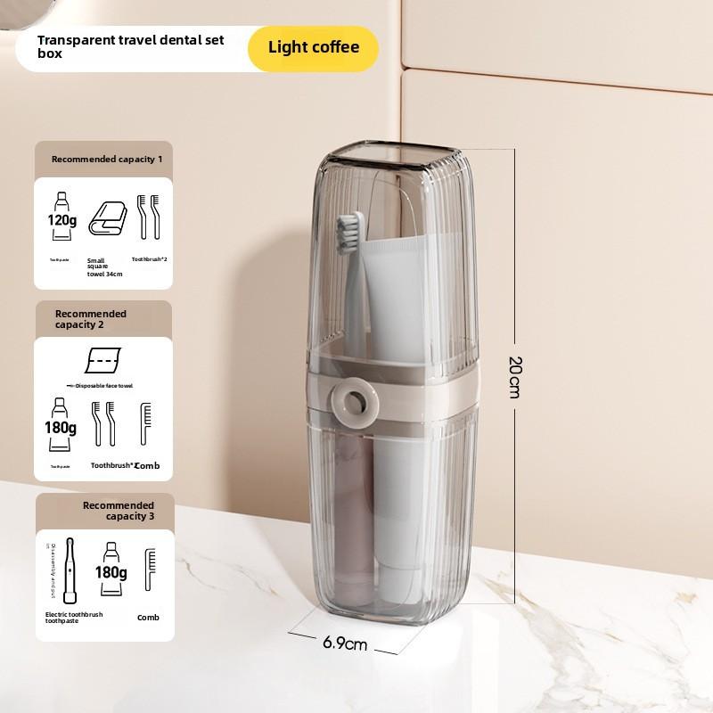 Portable Mouthwash Cup Soap Box, Wash Cup Toothbrush Storage Box Set, Home and Travel Dental Appliance Storage Supplies