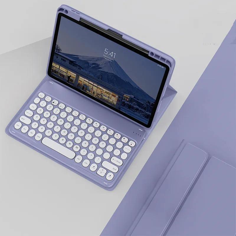 

Keyboard Case for Huawei MatePad SE 11 Inch Cover 2024 Wireless Keyboard for MatePad SE 11 AGS6-W00 W09 Tablet Cover Funda English Keyboard фиолетовый