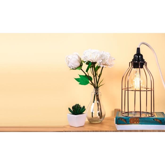 Suspension luminaire - HOOPZI - Bala - Cordon tissu 4,5m - Douille E27 - Interrupteur intégré