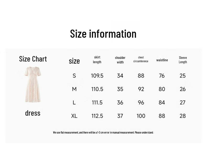 Elegant Jacquard V-Neck Puff Sleeve Midi Dress
