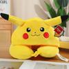 Pikachu Hooded U-shaped Neck Pillow Neck Pillow With Cap Traveling Car Pikachu Backpack Travel Neck Pillow