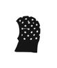 BMUETTE Logo Embroidered Dot Knit Balaclava Black