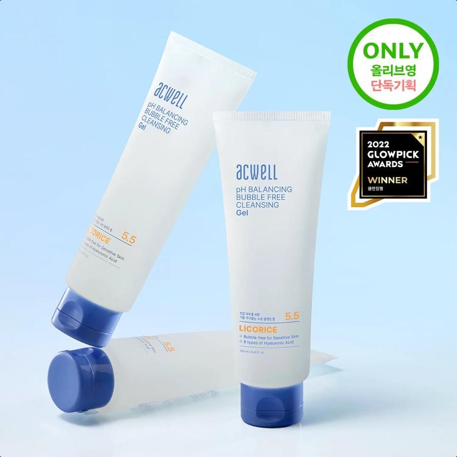 

Acwell pH Balancing Bubble Free Cleansing Gel 1+1 Special Set (160mL+160mL) 160mL+160mL
