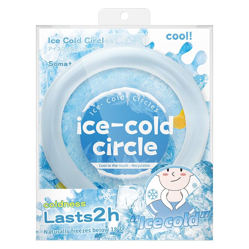 Cooling Neck Ring PCM Phase Change Ice Collar Reusable Summer Outdoor Sports Cooling Accessory for Heat Relief Men Women