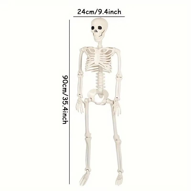 Movable Skeleton Fake Human Skull Bones Party Home Bar Decorations Haunted House Horror Props Ornament Toys