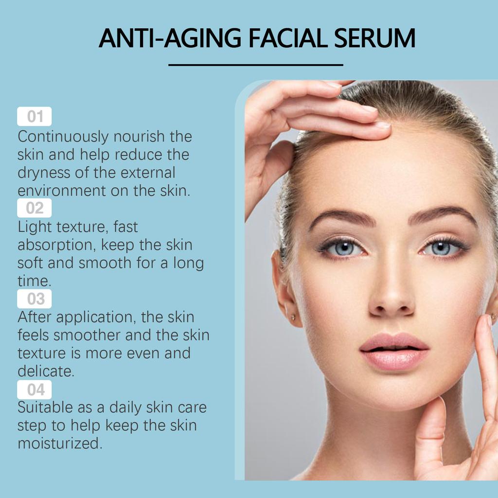 Anti-aging Wrinkle Serum Firms And Deeply Moisturizes To Improve Signs Of Aging For A Youthful Glow.30ML