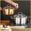Gold Commercial Single Serving Rotating Hot Pot Set