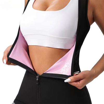1 ks sauna oblek pro ženy cvičení pas trainer potní vesta bříško control zip body cincher tílko s ramínky