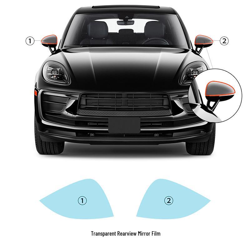 

Эксклюзивная защитная пленка из ТПУ для фар и зеркал Porsche Macan TPU Transparent Protective Film