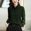 Women Blouse Embroidered Chiffon Long Sleeve Autumn Top Winter Women's Coat Blusas Ropa De Mujer