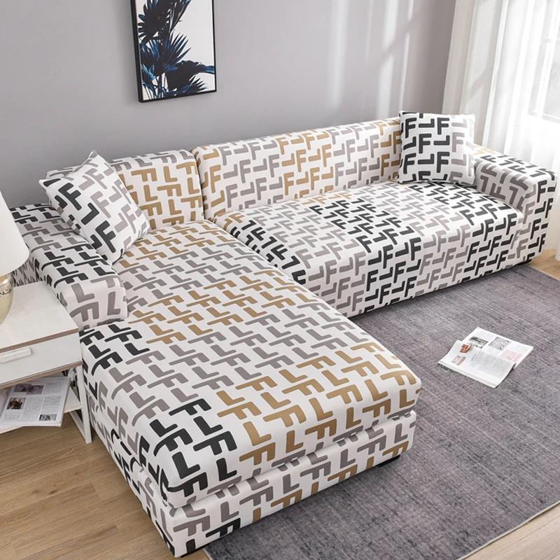 Elastic Sofa Cover 1/2/3/4 Seater L Shaped Corner Sofa Cover Protector For Living Room Stretch Cover For Sofa Couch Armchair
