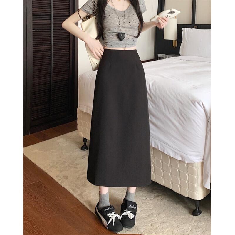 Zuose Women s High-Waist Straight Midi Skirt 100