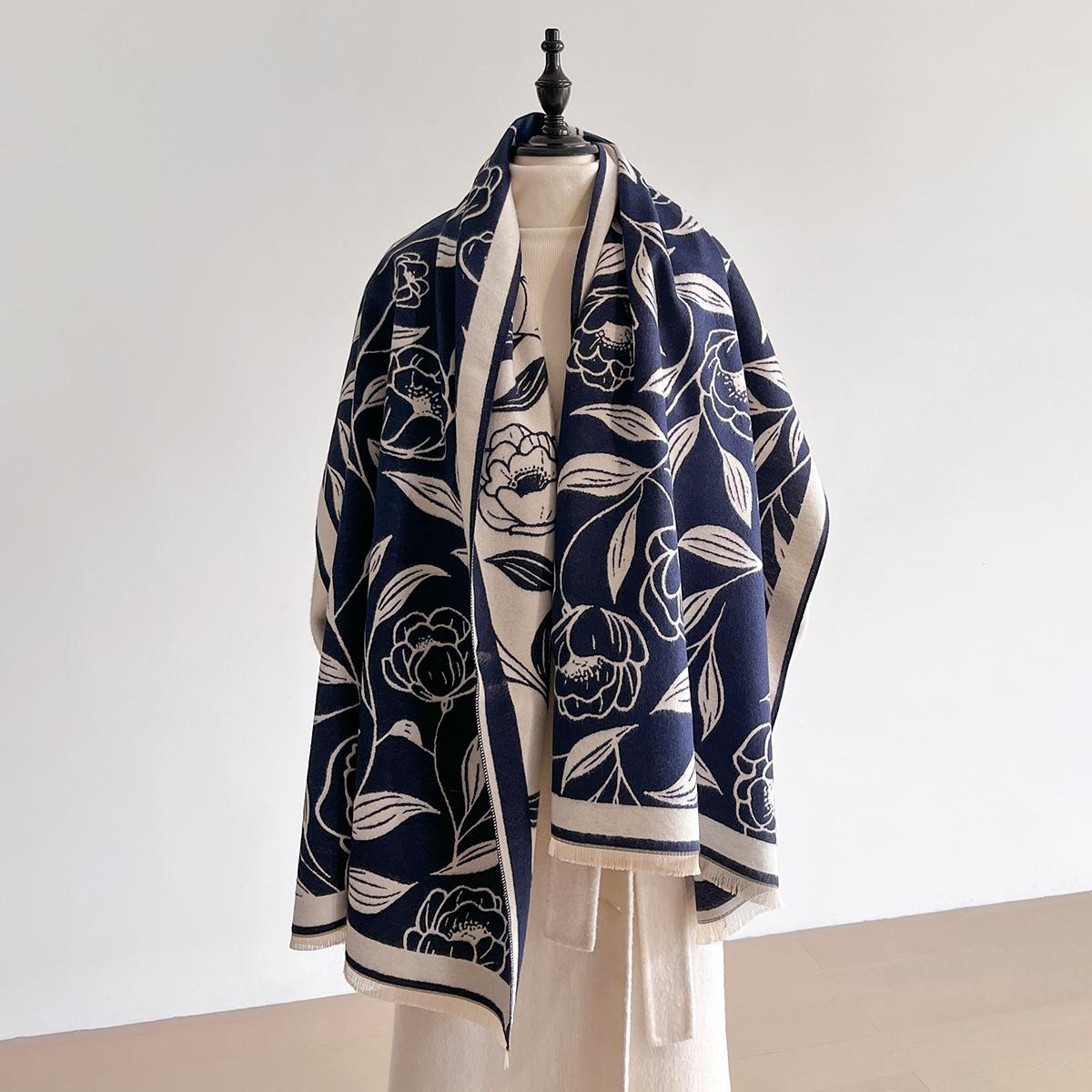 

NEW Brand Women Fashion Jacquard Scarf Imitation Cashmere Soft Warm Pashmina Shawl Winter Coldproof Windproof Blanket Scarf