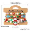 Christmas Combination Bracelet Creative Colorful Acrylic Santa Snowflake Stretch Beaded Bracelet Kids Merry Christmas Gift Favor