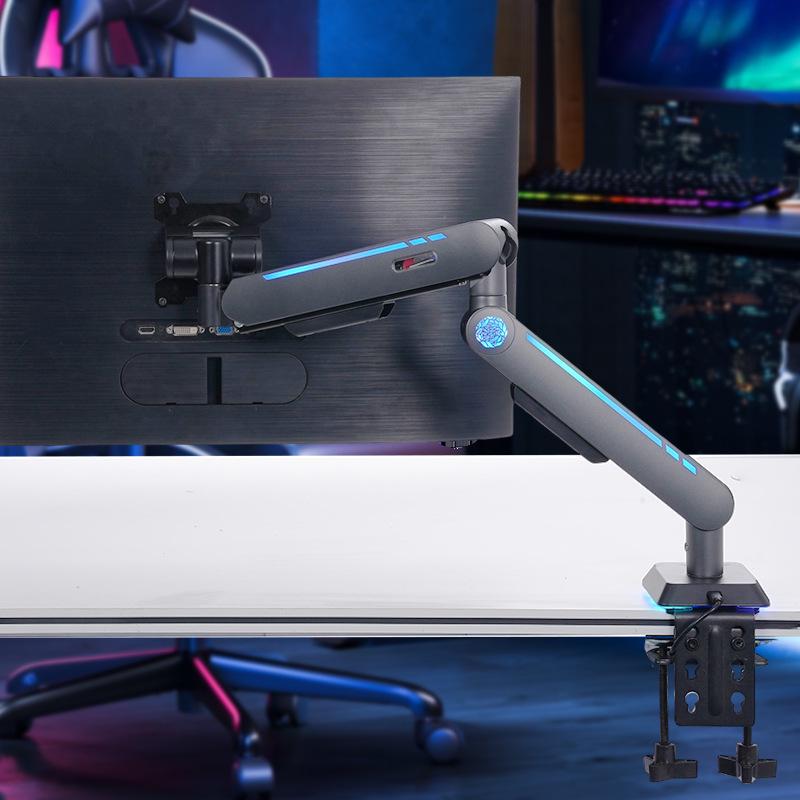 Rotating Mechanical Monitor Stand with Adjustable Arm for Secondary Display