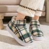 Home Cotton Shoes Winter Indoor Household Thermal Shoes Couple Platform Comfortable Velvet Shoes