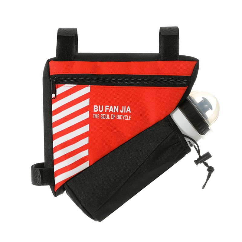 Bicycle Triangle Frame Bag Water Resistant Material Built In Water Bottle Holder Perfect For Mountain Road Cycling Rides