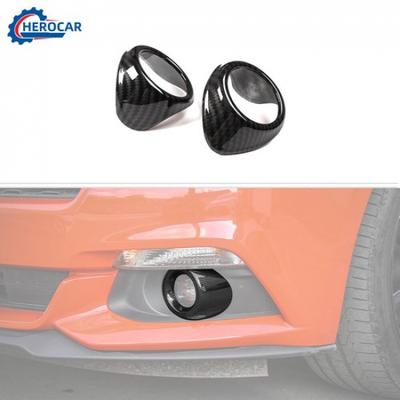 Car Front Fog Light Decor Ring Trim Cover Frame For Ford Mustang 2015-2018 ABS