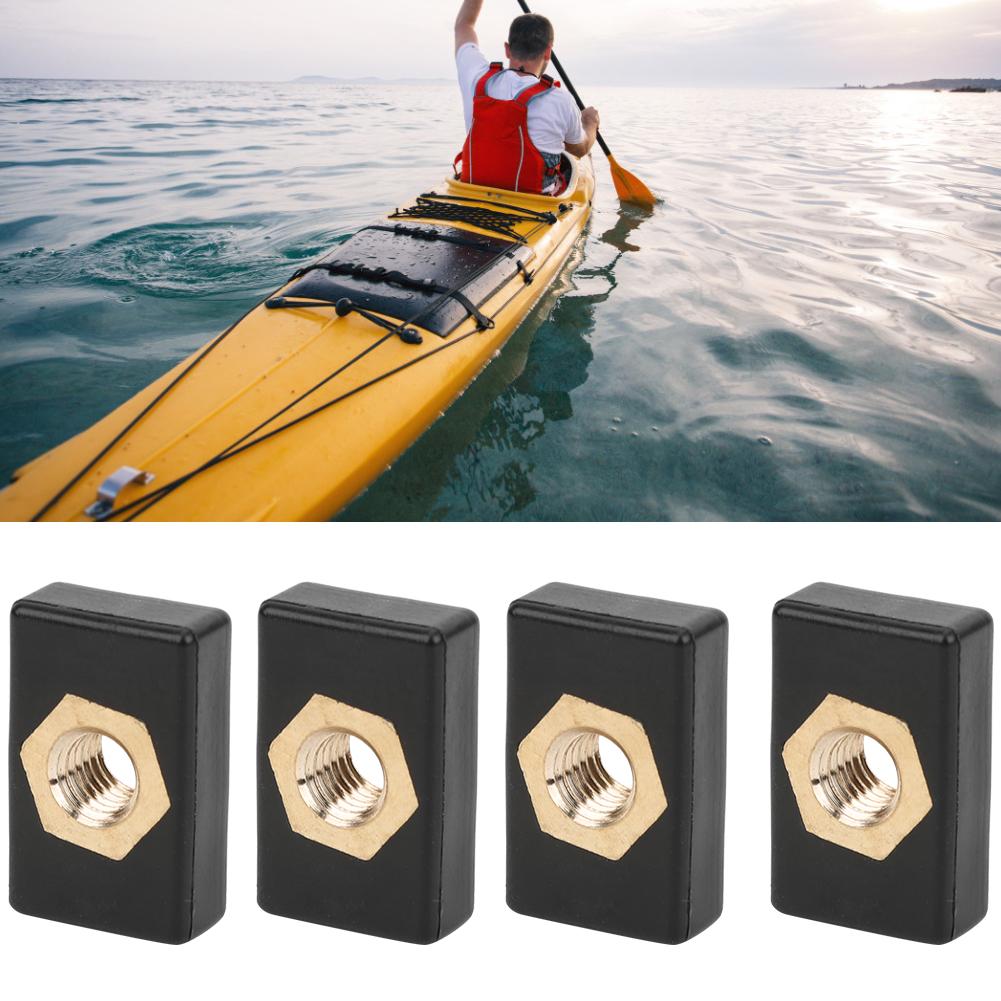 6Pcs Square Nuts Kit Rack Rail Adapter Kayak Canoe Boats Accessories