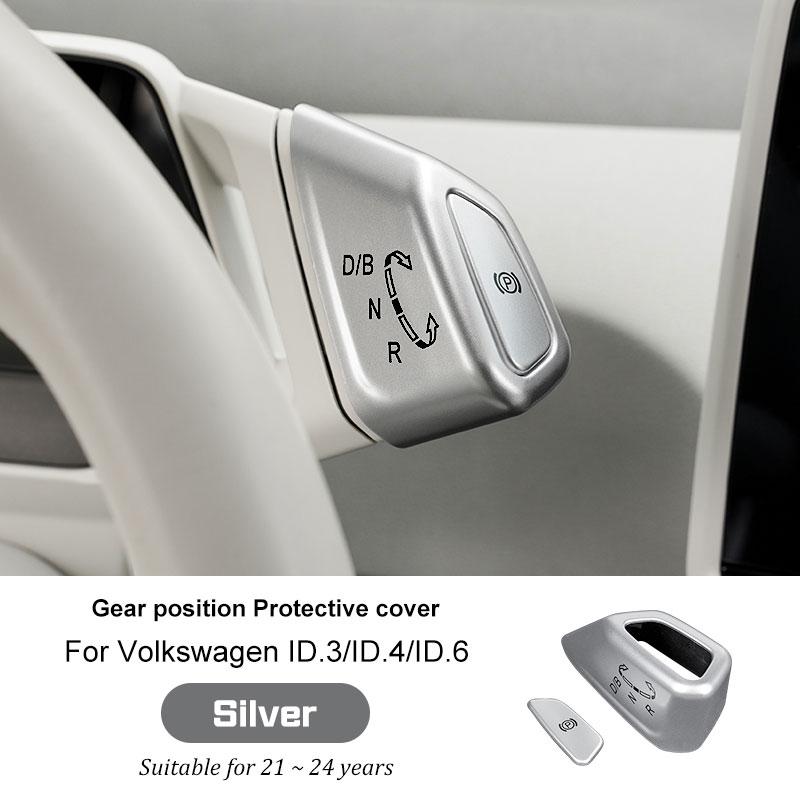 Car Gear Knob Decorative Panel Frame and P Button Cover Trim Interior for VW Volkswagen ID.3/ID.4 I/ID.6
