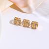 Copper-plated K gold color-preserving beads handmade loose beads DIY bracelet necklace crystal pearl spacer beaded jewelry accessories