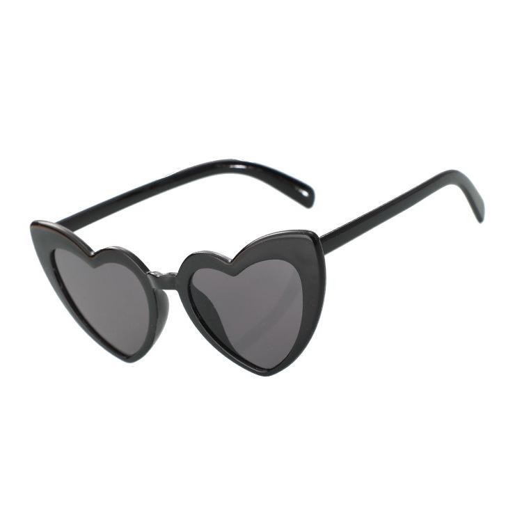Heart-Shaped Anti-UV Fashion Sunglasses - 2025 European & American Style Sun Protection Glasses